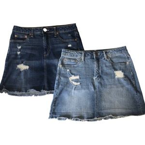 🌺CLEAR OUT ITEM🌺 NOBO (2pack) Mid rise jean mini skirts